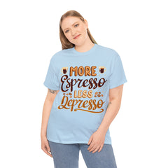 Less Depresso - Unisex Heavy Cotton Tee