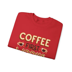 Coffee First - Unisex Heavy Blend™ Crewneck Sweatshirt