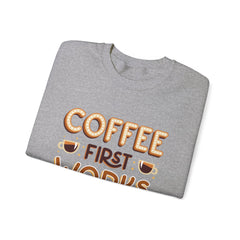 Coffee First - Unisex Heavy Blend™ Crewneck Sweatshirt