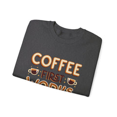 Coffee First - Unisex Heavy Blend™ Crewneck Sweatshirt