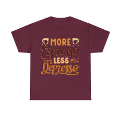 Less Depresso - Unisex Heavy Cotton Tee