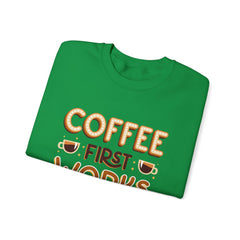 Coffee First - Unisex Heavy Blend™ Crewneck Sweatshirt