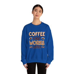 Coffee First - Unisex Heavy Blend™ Crewneck Sweatshirt