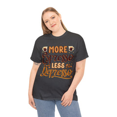Less Depresso - Unisex Heavy Cotton Tee