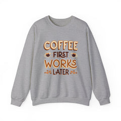 Coffee First - Unisex Heavy Blend™ Crewneck Sweatshirt