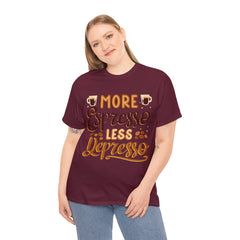Less Depresso - Unisex Heavy Cotton Tee