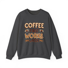 Coffee First - Unisex Heavy Blend™ Crewneck Sweatshirt