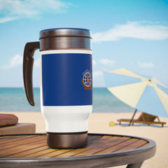 Stainless Steel Travel Mug with Handle, 14oz