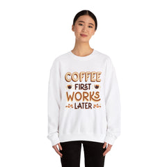 Coffee First - Unisex Heavy Blend™ Crewneck Sweatshirt