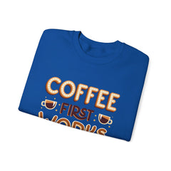 Coffee First - Unisex Heavy Blend™ Crewneck Sweatshirt