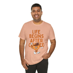 Life Begins After Coffee - Unisex Jersey Short Sleeve Tee