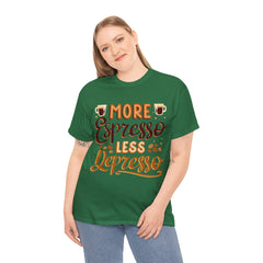Less Depresso - Unisex Heavy Cotton Tee