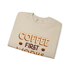Coffee First - Unisex Heavy Blend™ Crewneck Sweatshirt
