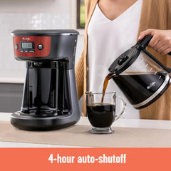 Programmable Coffee Maker with Strong Brew Selector