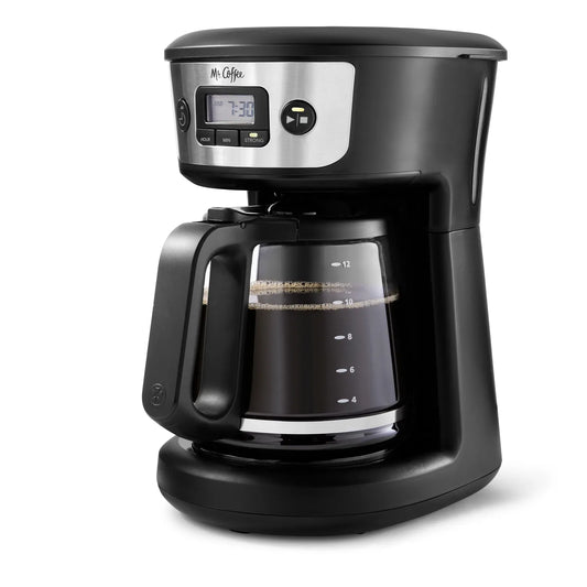 Programmable Coffee Maker with Strong Brew Selector
