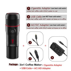 Portable Coffee Machine for Car & Home