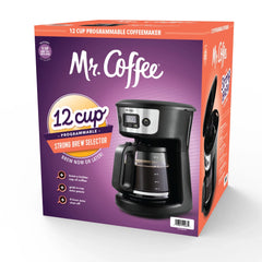Programmable Coffee Maker with Strong Brew Selector
