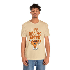 Life Begins After Coffee - Unisex Jersey Short Sleeve Tee