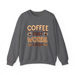 Coffee First - Unisex Heavy Blend™ Crewneck Sweatshirt