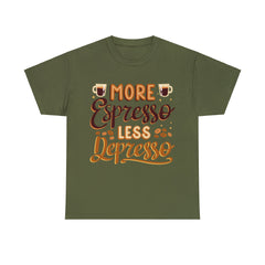 Less Depresso - Unisex Heavy Cotton Tee