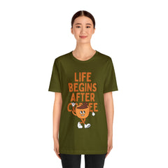 Life Begins After Coffee - Unisex Jersey Short Sleeve Tee