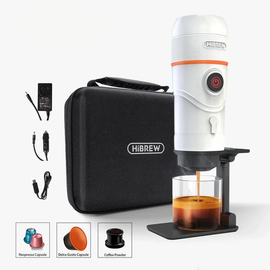 Green & White Portable Espresso Coffee Machine